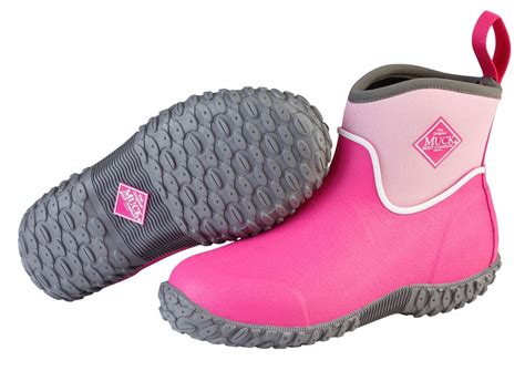 Muck Boot Kids Muckster Ii Ankle Casual Boots Pink Rubber 1 Little Kid