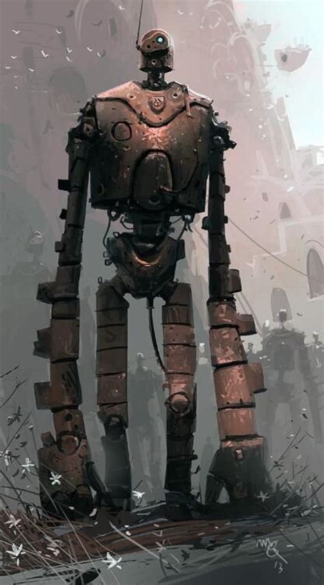 Science Fiction World Robot Concept Art Robot Art Studio Ghibli