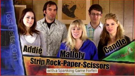 Strip Rock Paper Scissors With Addie Malloy And Candle Hd Lost Bets Productions