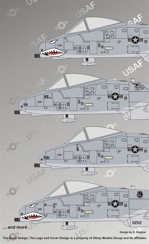 A 10c Warthog With Mission Marking Authentic Decals 72 68