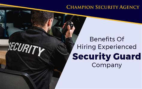 Benefits Of Hiring Experienced Security Guard Company
