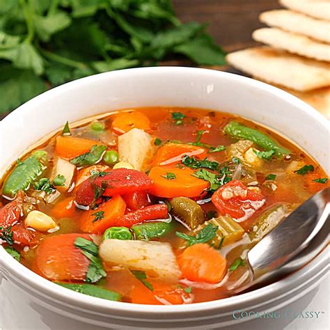 BEST VEGETABLE SOUP | Vegetable recipes, Classic vegetable ...