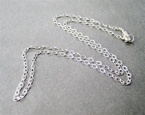 22 Inch Silver Chain Necklace 925 Sterling Silver Modern