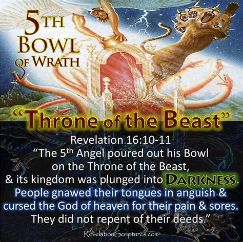 Revelation 16 10-11 | 5th Bowl Of Wrath, Throne Of The Beast