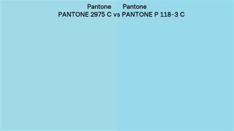 Pantone 2975 C Vs Pantone P 118 3 C Side By Side Comparison