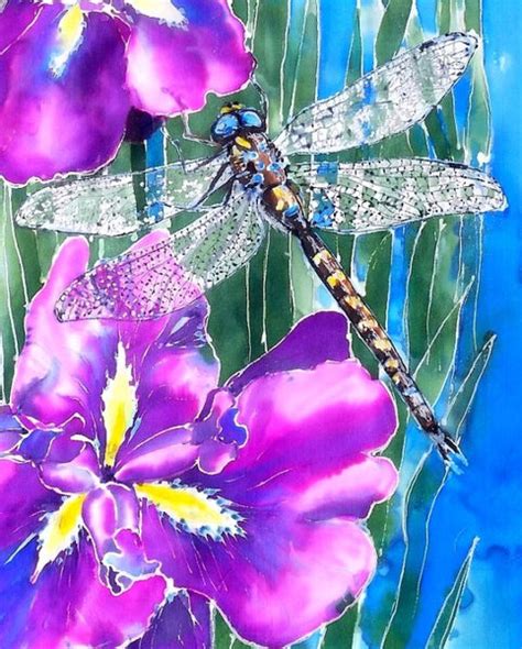 Dragonfly On Iris Art Panel Outdoor Wall Art Kay Designs New Zealand
