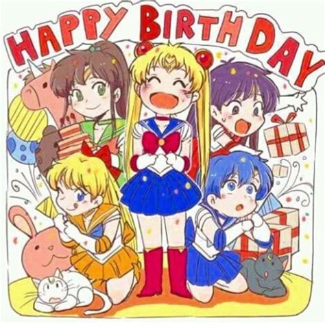 Sailor Moon Happy Birthday Birthday Cards