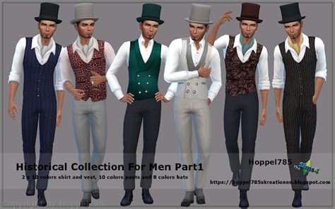 Ts4 Fashion Historical Collection For Men Part1 By Hoppel785