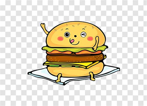 Hamburger Fast Food Buffalo Burger Cheeseburger Smiley Lovely
