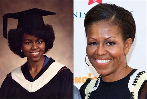 Michelle Obama High School Years Michelle Obama Young Yearbook Senior