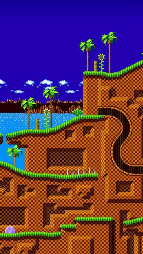 Green Hill Zone Sonic Thr Hedghog Classic Sonic Sonic Sonic Mania