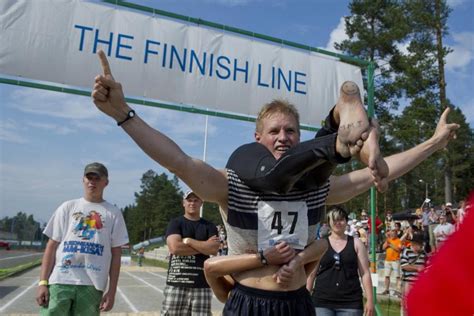 Til That Finland Hosts The Wife Carrying World Championships Every Year