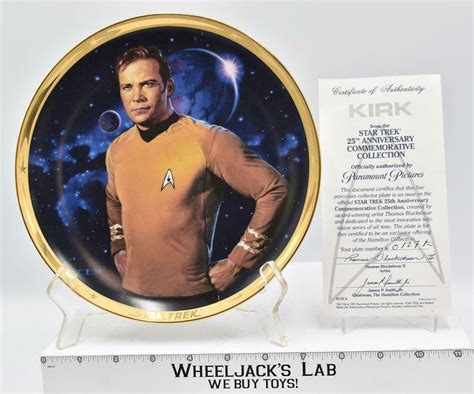 Kirk 25th Anniversary Commemorative Plate Star Trek 1991 Hamilton