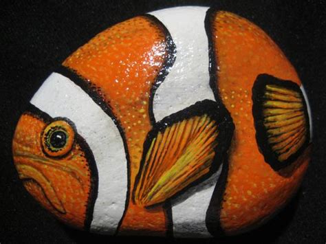 Original Hand Painted Stone River Rock By Meloartgallery