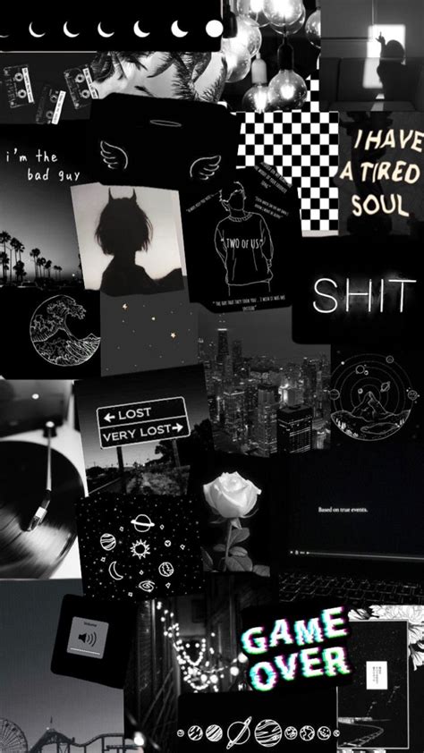 Poster Aesthetic Hitam Putih