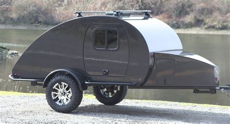 Ultralight Carbon Teardrop Utility Camper Tows Via Ev Or Motorcycle