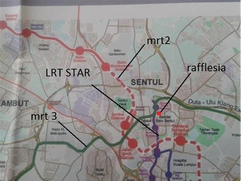 Sentul timur is situated at the north and it is terminal station. Rafflesia Condo @ Sentul: Future MRT 2 and MRT inner ...