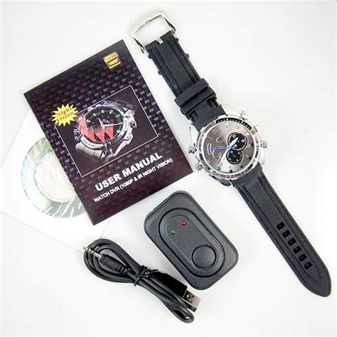 16gb Spy Watch Camera Ir Night Vision 1080p Waterproof Hidden Hd Watch