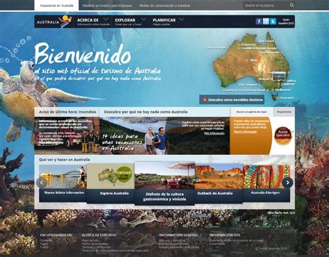 Ejemplos de Diseños Web de paginas de Viajes Paginas de viajes Diseño web Disenos de unas