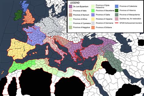 A Map Guide For Restoring The Roman Empire Crusaderkings