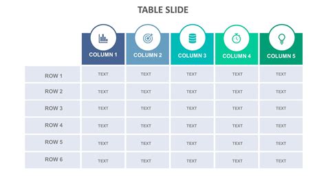 Table Slide Templates Biz Infograph Powerpoint Presentation Design