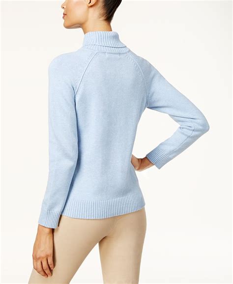 Karen Scott Cotton Turtleneck Sweater Created For Macys Macys