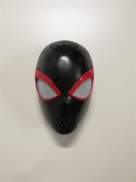 Faceshell Spider Man Miles Morales With Lenses Etsy