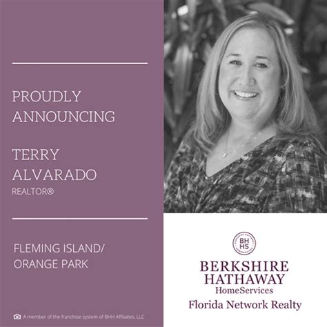 Berkshire Hathaway Homeservices Florida Network Realty Welcomes Terry Alvarado Berkshire