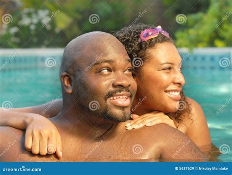 Couple In The Pool Royalty Free Stock Images Image 5637629