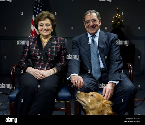 Us Secretary Of Defense Leon Panetta And His Wife Sylvia Tape A Holiday