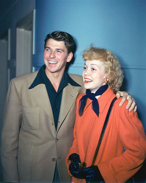 Ronald Reagan With Then Wife Jane Wyman Stars De Cinéma Actrice