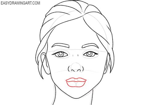 How To Draw A Girl Face Easy Drawing Art