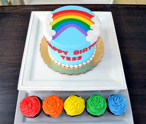 Rainbow Cake And Cupcakes Simply Sweet Creations Flickr