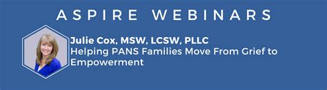 Webinar Julie Cox Helping Pans Families Move From Grief To
