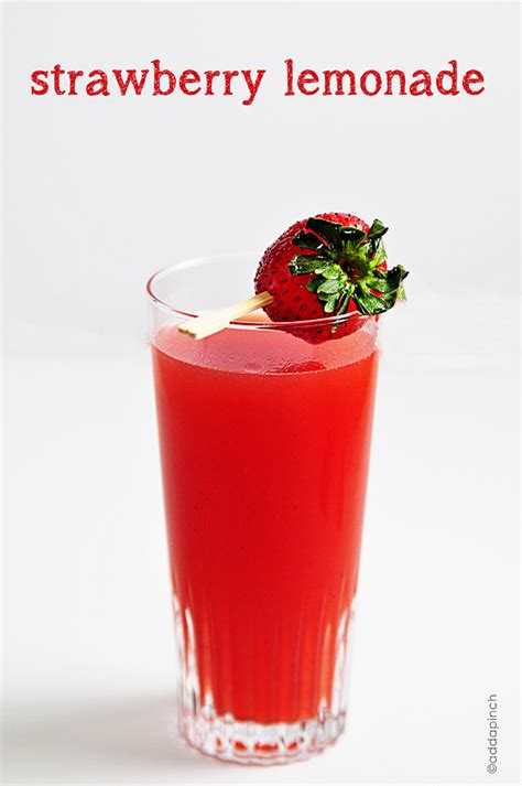 Strawberry Lemonade Recipe Add A Pinch
