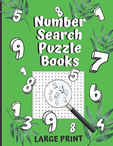 Number Search Puzzle Books Activity Number Book For Kid Adults