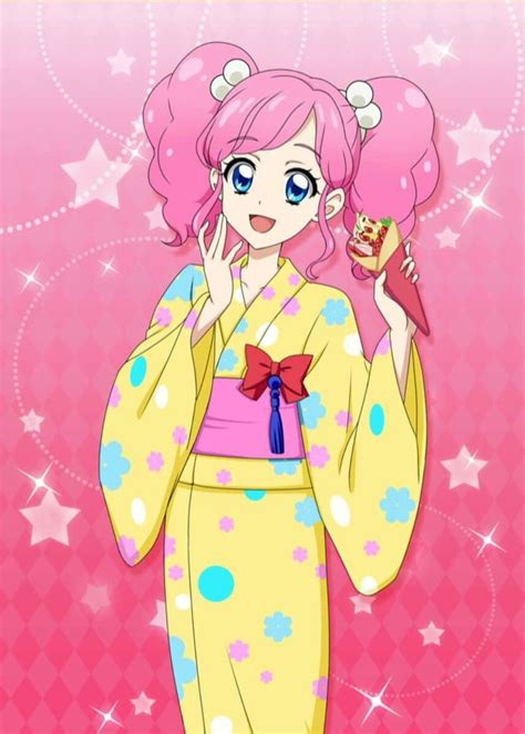 Aikatsu Madoka Amahane Anime Kimono Hoa anh đào