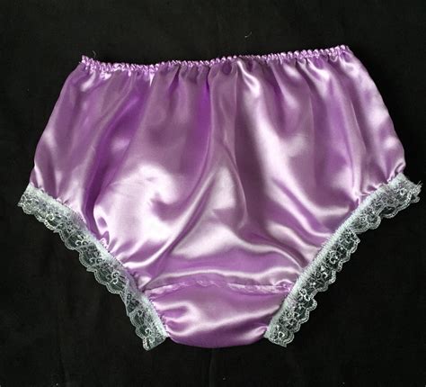 french lavender satin full style panties sensually soft etsy