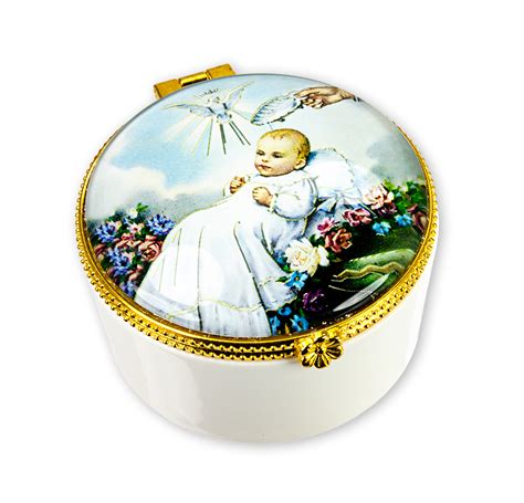 Our Lady Of Consolation Baptism Baptism Porcelain Rosary Box