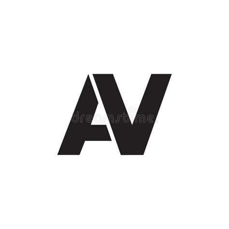 Av Letter Logo Design Creative Icon Modern Letters Vector Logo Stock