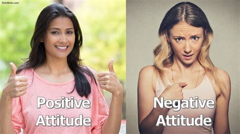 Positive Vs Negative Attitude Definition Examples