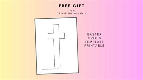 Best Free Pdf Easter Cross Template Printable