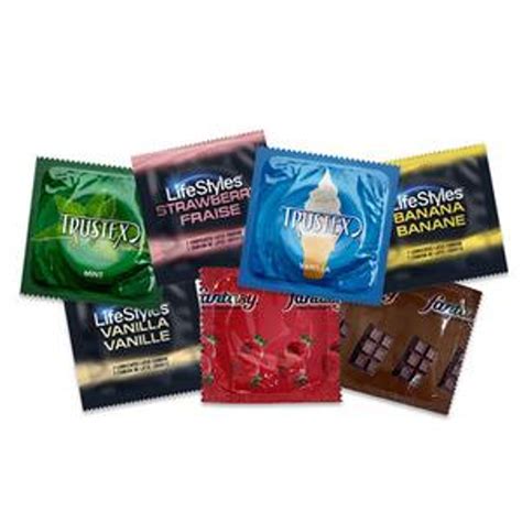 Assorted Flavored Condom Sampler Pack Condom Depot