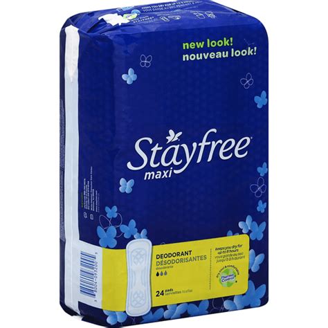 Stayfree Maxi Pads Deodorant 24 Ct Shop Yoders Country Market