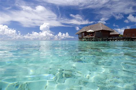 Hd Wallpaper Brown Nipa Hut Nature The Ocean Stay Relax The