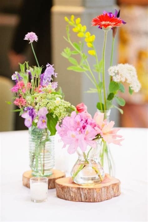 Simple Spring Entertaining Tips Wildflower Centerpieces Wedding