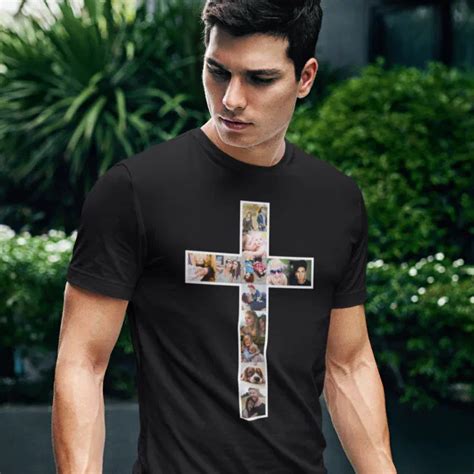 Jesus Cross Photo Collage T Shirt Zazzle