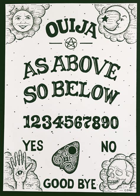 Ouija Board Illustration As Above So Below Insta Conicuri
