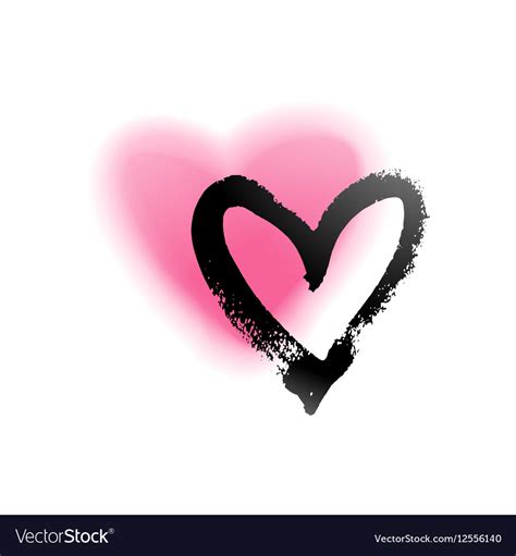 Card With Unusual Hearts Royalty Free Vector Image
