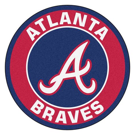 The color of the logo is red with a navy blue outline. Atlanta Braves Baseball Logo - ClipArt Best